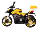 Moto Eléctrica Aventura 6v Sonidos Y Luces Amarilla Niños