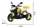Moto Eléctrica Aventura 6v Sonidos Y Luces Amarilla Niños