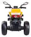 Moto Eléctrica Aventura 6v Sonidos Y Luces Amarilla Niños