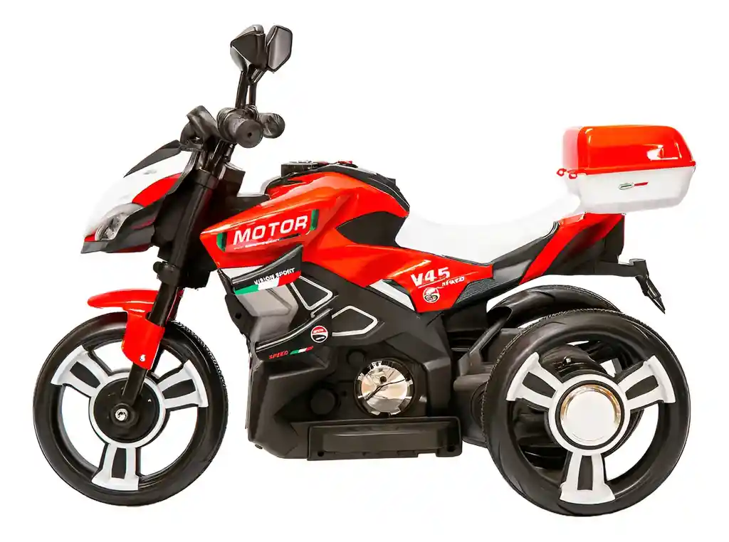 Moto Eléctrica Aventura 6v Sonidos Y Luces Rojo Niños