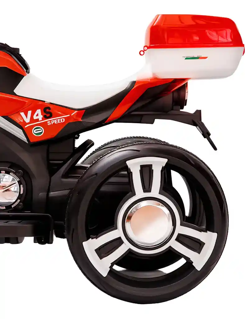 Moto Eléctrica Aventura 6v Sonidos Y Luces Rojo Niños