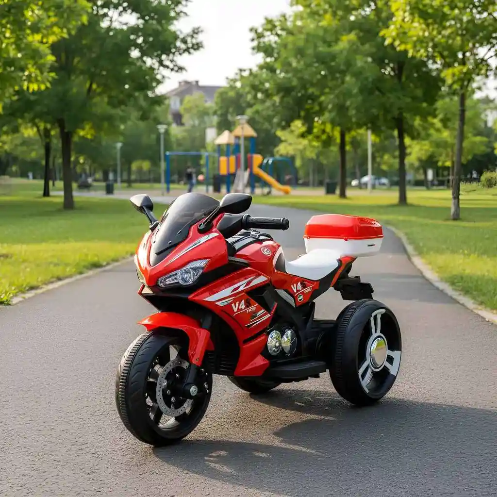 Moto Eléctrica Aventura 6v Sonidos Y Luces Rojo Niños