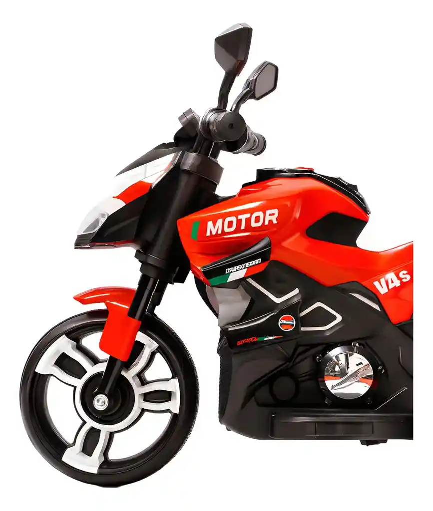 Moto Eléctrica Aventura 6v Sonidos Y Luces Rojo Niños