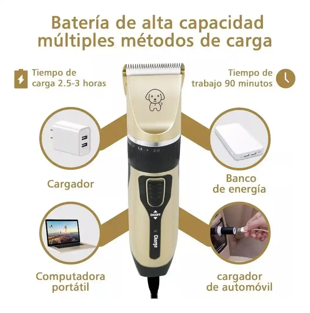 Maquina Afeitadora Mascota Aseo Gatos Peluquería Kit Completo