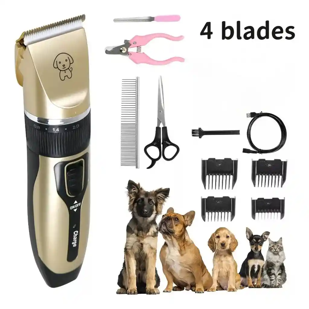 Maquina Afeitadora Mascota Aseo Gatos Peluquería Kit Completo