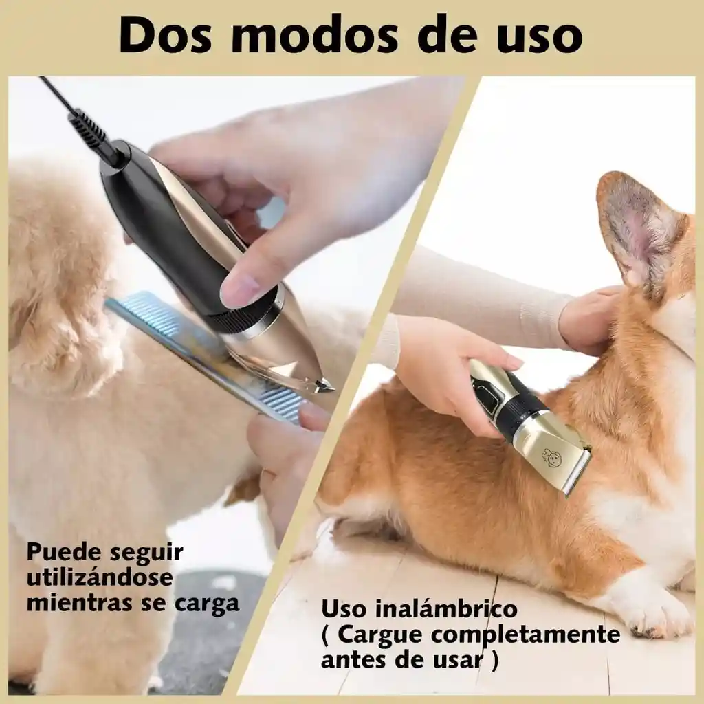 Maquina Afeitadora Mascota Aseo Gatos Peluquería Kit Completo