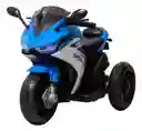 Moto Eléctrica Policía 6v Sonidos Y Luces Azul Niños