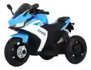 Moto Eléctrica Policía 6v Sonidos Y Luces Azul Niños