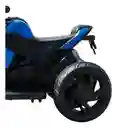 Moto Eléctrica Policía 6v Sonidos Y Luces Azul Niños