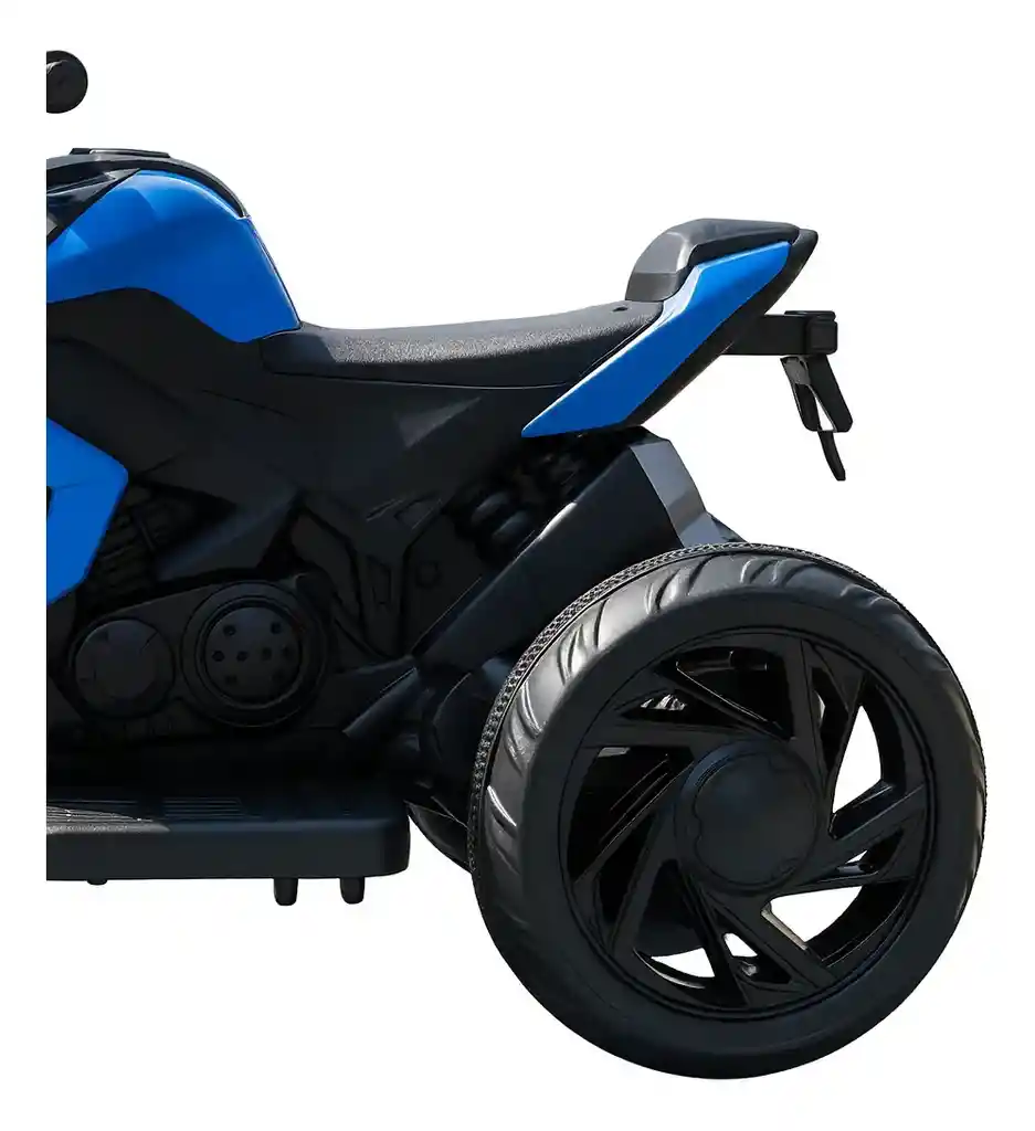 Moto Eléctrica Policía 6v Sonidos Y Luces Azul Niños