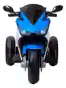 Moto Eléctrica Policía 6v Sonidos Y Luces Azul Niños