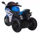 Moto Eléctrica Policía 6v Sonidos Y Luces Azul Niños