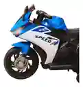 Moto Eléctrica Policía 6v Sonidos Y Luces Azul Niños