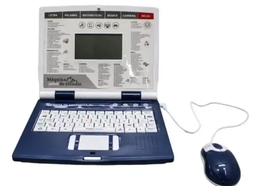 Computador Didáctico Inftantil Juguete 130 Funciones Azul