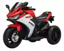 Moto Eléctrica Policía 6v Sonidos Y Luces Rojo Niños