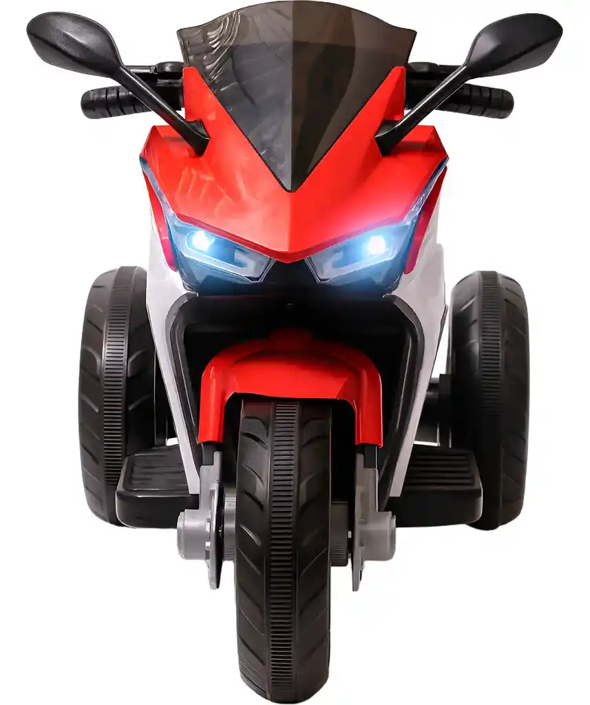 Moto Eléctrica Policía 6v Sonidos Y Luces Rojo Niños