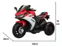 Moto Eléctrica Policía 6v Sonidos Y Luces Rojo Niños