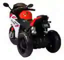 Moto Eléctrica Policía 6v Sonidos Y Luces Rojo Niños