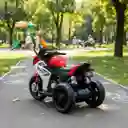 Moto Eléctrica Policía 6v Sonidos Y Luces Rojo Niños
