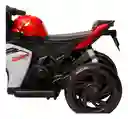 Moto Eléctrica Policía 6v Sonidos Y Luces Rojo Niños