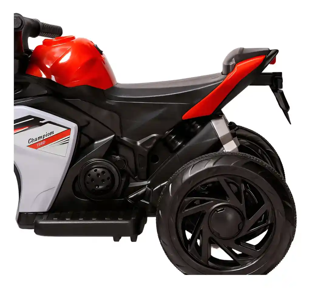 Moto Eléctrica Policía 6v Sonidos Y Luces Rojo Niños