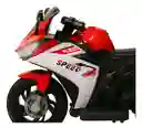 Moto Eléctrica Policía 6v Sonidos Y Luces Rojo Niños