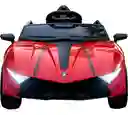 Carro Montable 12v Tipo Lamborghini Sonidos Y Luces Rojo Niños