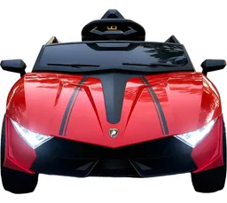 Carro Montable 12v Tipo Lamborghini Sonidos Y Luces Rojo Niños