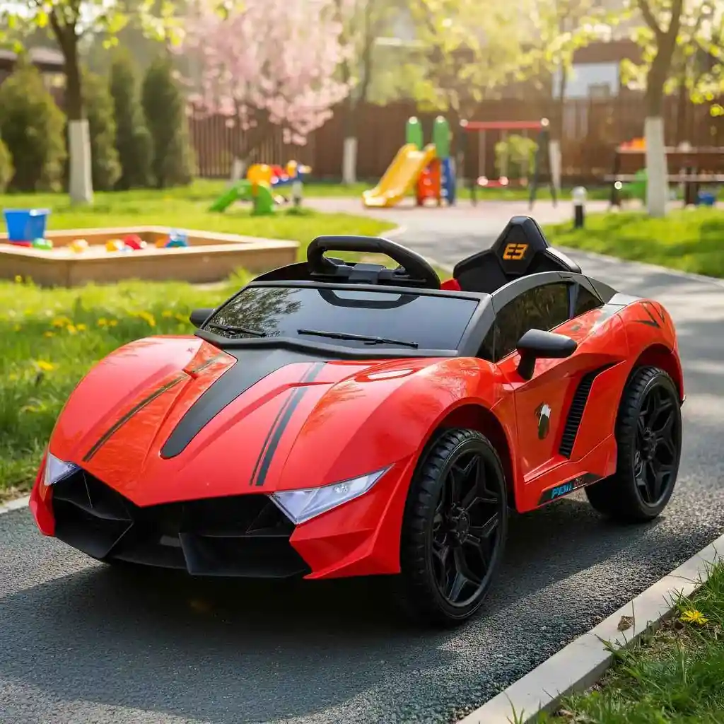 Carro Montable 12v Tipo Lamborghini Sonidos Y Luces Rojo Niños