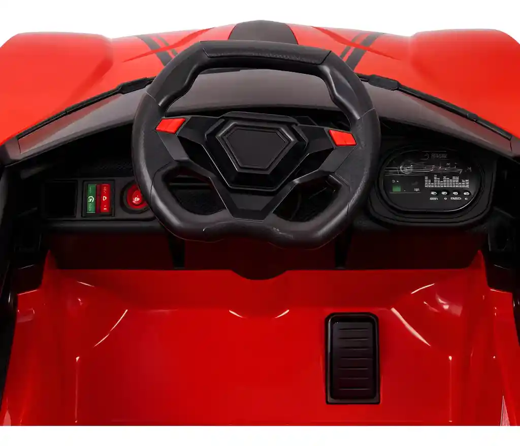 Carro Montable 12v Tipo Lamborghini Sonidos Y Luces Rojo Niños