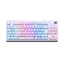 Teclado Mecanico Gamer Full Rgb / Switch Rojo / Colo Blanco / Quasar Vsg