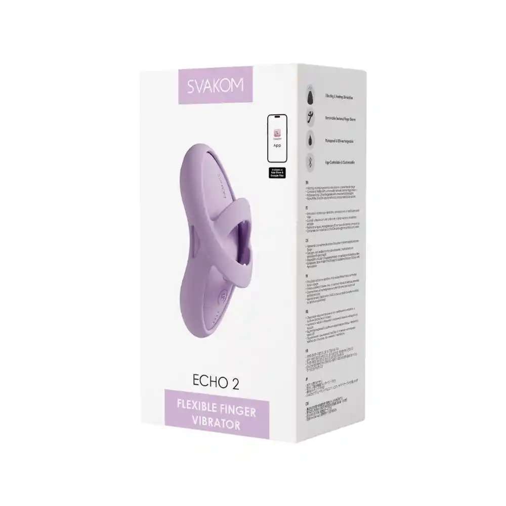 Vibrador De Dedo Echo 2 Lila Svakom