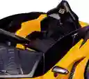 Carro Montable 12v Tipo Lamborghini Sonidos Y Luces Amarillo Niños