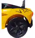 Carro Montable 12v Tipo Lamborghini Sonidos Y Luces Amarillo Niños