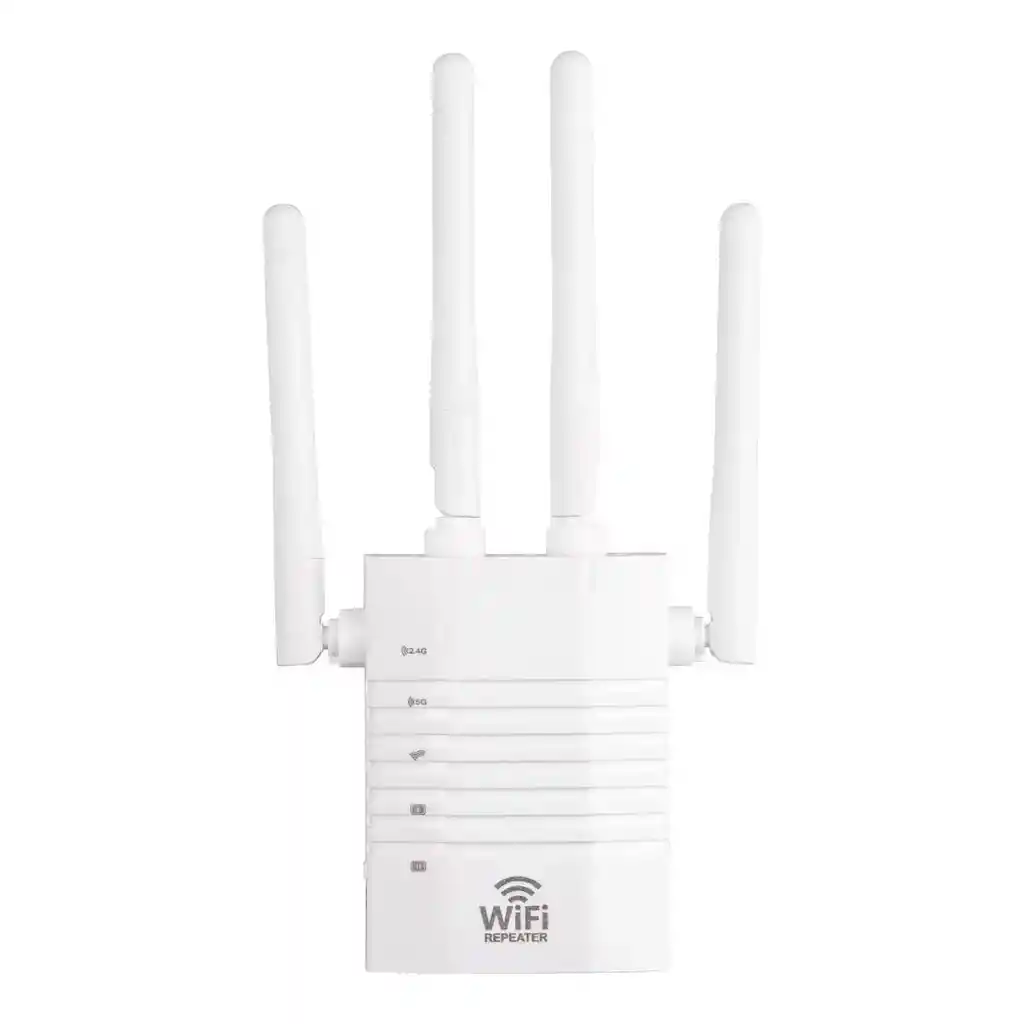 Repetidor Wifi 4 Antenas Doble Banda 5g Y 2.4 Ghz