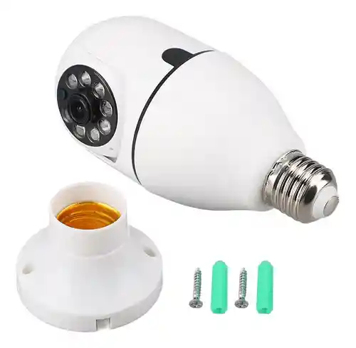 Cámara Bombillo Wifi Smart Net V380 – Seguridad 360°