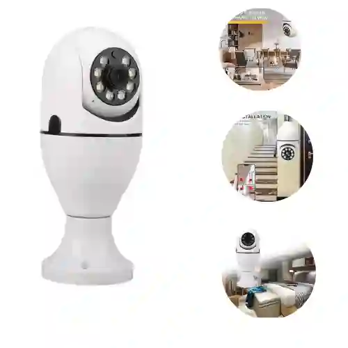 Cámara Bombillo Wifi Smart Net V380 – Seguridad 360°