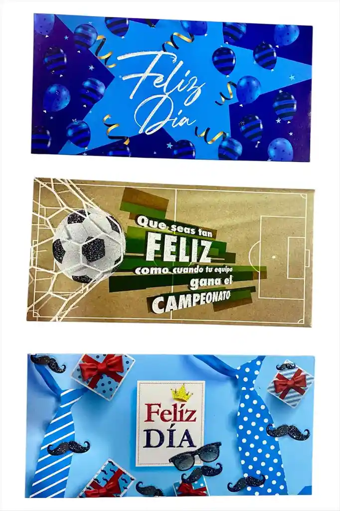 Lluvia De Sobres Para Hombres Colores Surtidos X 2 Unidades