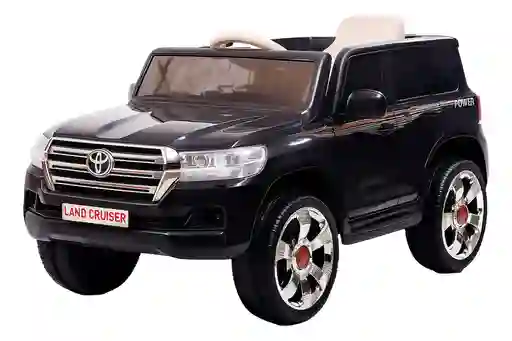 Carro Montable Toyota Land Cruiser 6v Control Remoto Negro Niños