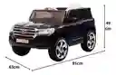 Carro Montable Toyota Land Cruiser 6v Control Remoto Negro Niños
