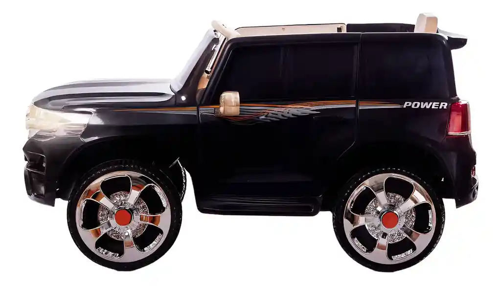 Carro Montable Toyota Land Cruiser 6v Control Remoto Negro Niños