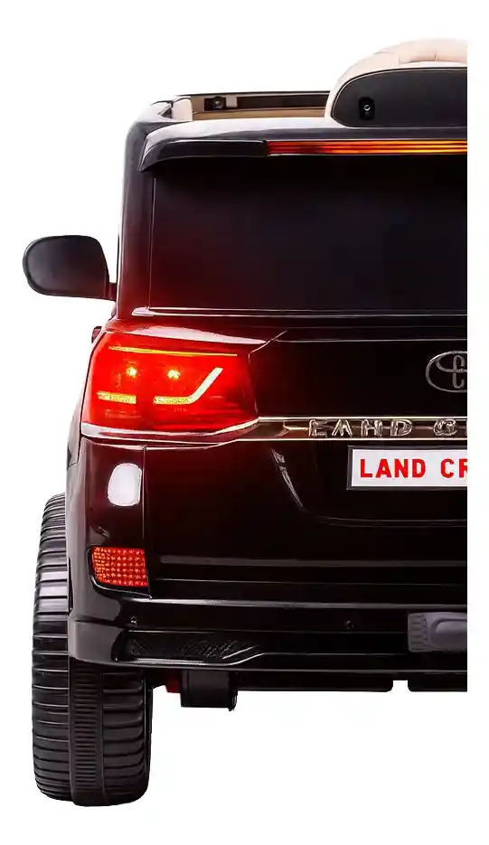 Carro Montable Toyota Land Cruiser 6v Control Remoto Negro Niños
