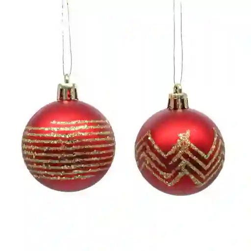 Bolas Expressions 5 Cm Rojo 12 Pz