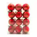 Bolas Expressions 5 Cm Rojo 12 Pz