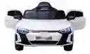 Carro Montable Audi Rs E-tron Gt 12v Control Remoto Blanco Niños