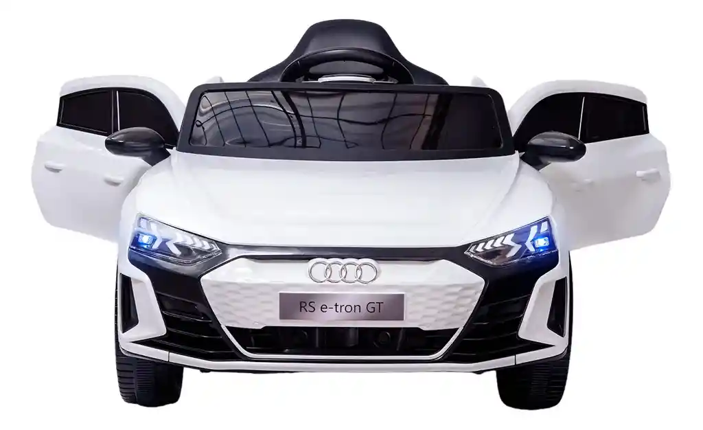 Carro Montable Audi Rs E-tron Gt 12v Control Remoto Blanco Niños