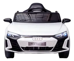 Carro Montable Audi Rs E-tron Gt 12v Control Remoto Blanco Niños