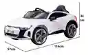 Carro Montable Audi Rs E-tron Gt 12v Control Remoto Blanco Niños