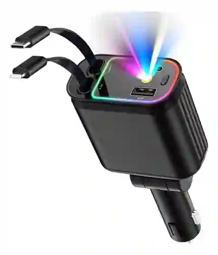 Cargador De Carro 4 En 1 Con Proyector Estelar