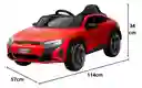 Carro Montable Audi Rs E-tron Gt 12v Control Remoto Rojo Niños